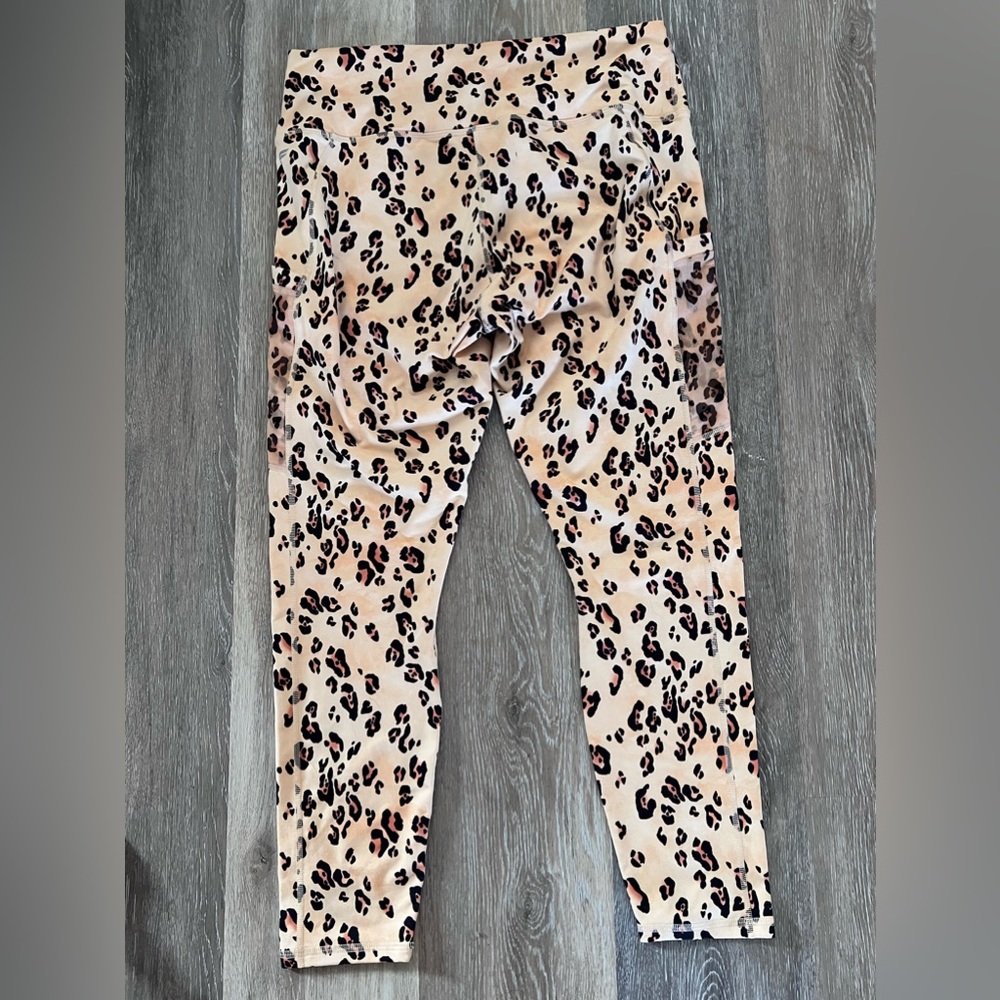 Fabletics Leopard Print Leggings With Mesh Pockets - image 7